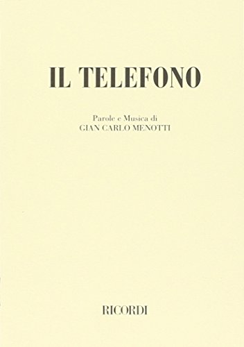 Stock image for Il Telefono for sale by Livre et Partition en Stock