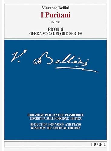 Stock image for I Puritani: Ricordi Opera Vocal Score Series for sale by GF Books, Inc.