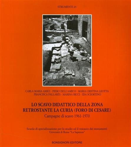 9788875973964: Scavo didattico della zona retrostante la curia (Foro di Cesare). Campagna di scavo 1961-1970 (Strumenti)