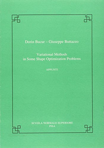 Stock image for Variational Methods in Some Shape Optimization Problems for sale by Blackwell's