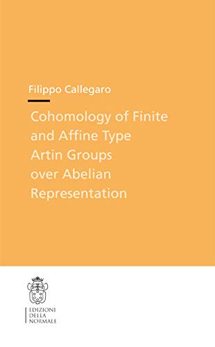 Beispielbild fr Cohomology of Finite and Affine Type Artin Groups over Abelian Representation (Publications of the Scuola Normale Superiore / Theses (Scuola Normale Superiore)) zum Verkauf von Moe's Books