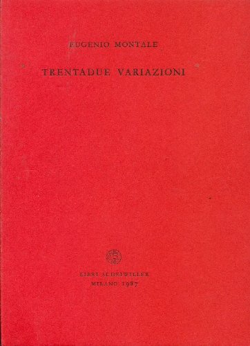 9788876440694: Trentadue variazioni