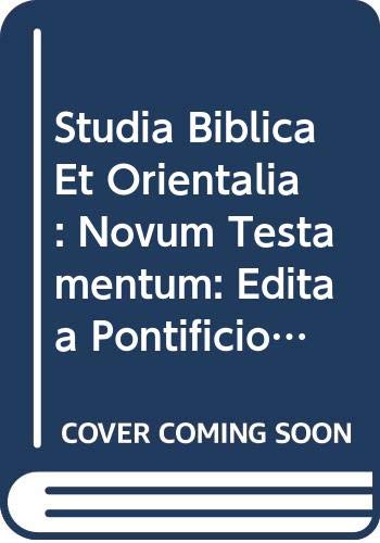 Imagen de archivo de Studia Biblica Et Orientalia Vol.Ii Novum Testamentum a la venta por ISD LLC