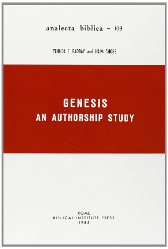 Stock image for Genesis : An Authorship Study in Computer-Assisted Statistical Linguistics for sale by GreatBookPrices