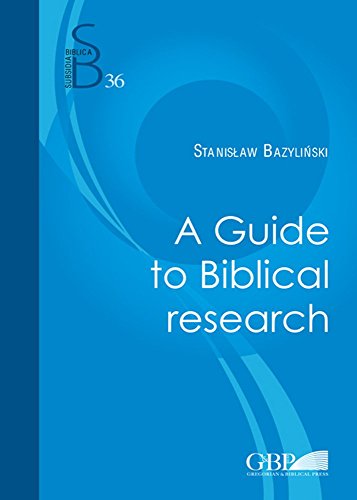 Imagen de archivo de A Guide to Biblical Research (Subsidia Biblica) a la venta por SecondSale