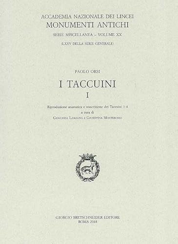 Beispielbild fr I taccuini, I : riproduzione anastatica e trascrizione dei taccuini 1-4 zum Verkauf von Libreria gi Nardecchia s.r.l.