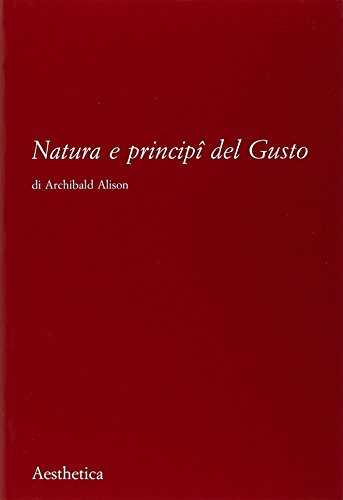 Beispielbild fr Natura e principi del gusto zum Verkauf von medimops