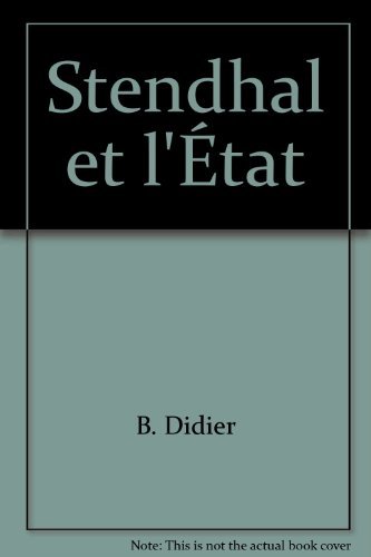 9788877604057: Stendhal et l'tat (Biblioteca Stendhal)