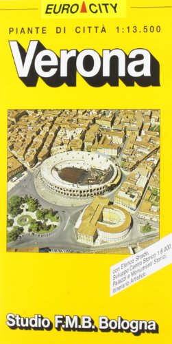 9788877750594: Verona, pianta della città, centro storico (Euro-City) (Italian Edition)