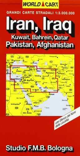9788877752673: Iran, Iraq, Pakistan. Carta stradale 1:3.000.000