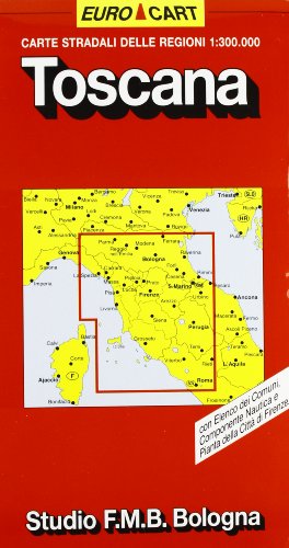 Beispielbild fr Toscana. Carta della regione 300.000 zum Verkauf von Antiquariat Armebooks