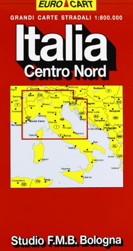 Beispielbild fr Italia. Centro nord 1:800.000 zum Verkauf von WorldofBooks