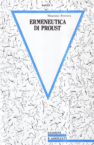 Beispielbild fr Ermeneutica Di Proust zum Verkauf von Daedalus Books