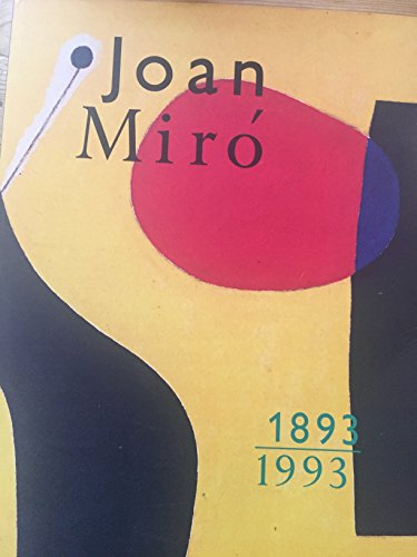 Beispielbild fr Joan Miro 1893 - 1993. Ausstellungskatalog. zum Verkauf von Antiquariat Seibold