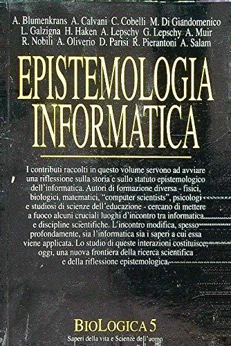 Beispielbild fr Epistemologia informatica zum Verkauf von medimops