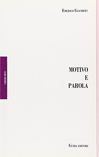 9788878350670: Motivo e parola (Guida ricerca) (Italian Edition)