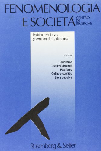 Beispielbild fr Fenomenologia e societ (2008): 1 zum Verkauf von medimops