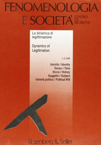 Beispielbild fr Fenomenologtia e societ (2008) zum Verkauf von medimops