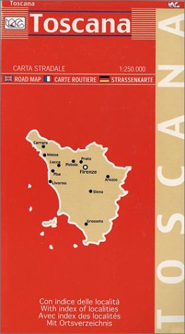 Beispielbild fr Carte routire : Toscane - Toscana (en anglais) zum Verkauf von Ammareal