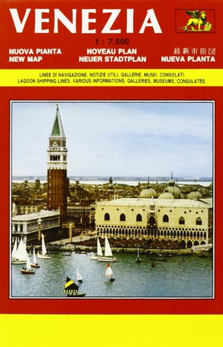 Imagen de archivo de Venezia : Nuova Pianta: Linee di Navigazione, Notizie Utili, Gallerie, Musei, Consolati (Scale 1: 7.500) (English and Italian Edition) a la venta por Wonder Book