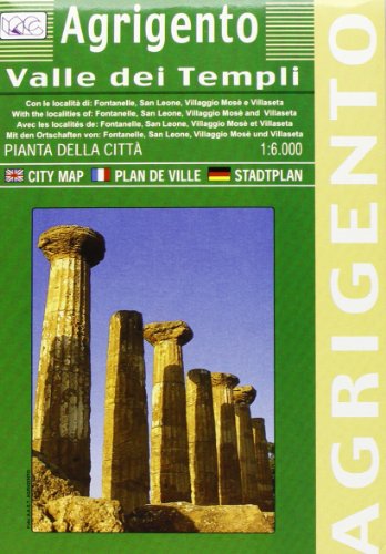 Stock image for agrigento PIANTA DELLA CITT - CITY MAP 1: 6.000 for sale by Libreria Del Corso