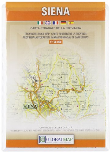 Stock image for Siena, Tuscany, Italy - Provincial Road Map (English, Spanish, French, Italian and German Edition) for sale by GF Books, Inc.