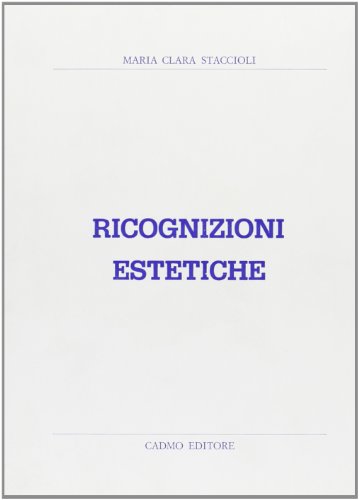 Beispielbild fr Ricognizioni estetiche. zum Verkauf von FIRENZELIBRI SRL