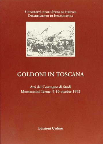 9788879231442: Studi italiani (9-10). Goldoni in Toscana