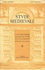9788879886833: Studi medievali 1996 (Studi medievali. Terza serie)