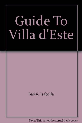 9788880166139: Guide To Villa d'Este