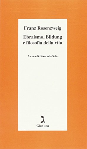 Beispielbild fr Ebraismo, Bildung e filosofia della vita zum Verkauf von medimops