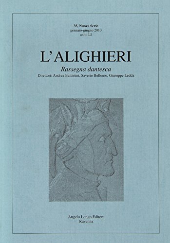 9788880636496: L'Alighieri. Rassegna dantesca (Vol. 35)