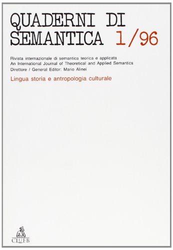 Stock image for Quaderni di semantica (1996) for sale by Buchpark