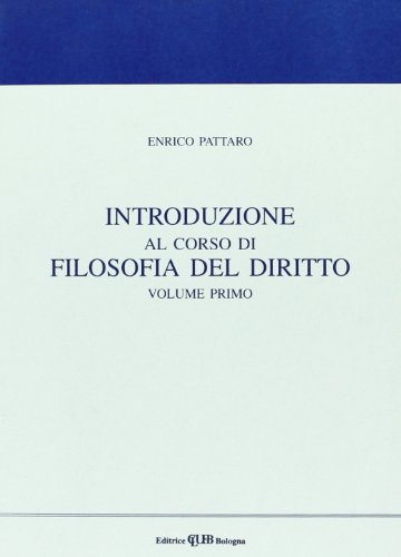 Stock image for Introduzione Al Corso Di Filosofia Del Diritto. Vol. 1 for sale by libreriauniversitaria.it