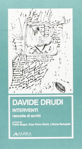 9788881251155: Davide Drudi: interventi. Raccolta di scritti (Manuali per la storia dell'estetica)