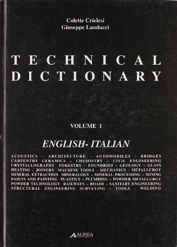 9788881253531: Technical dictionary-Dizionario tecnico. Con CD-ROM (Manuali)