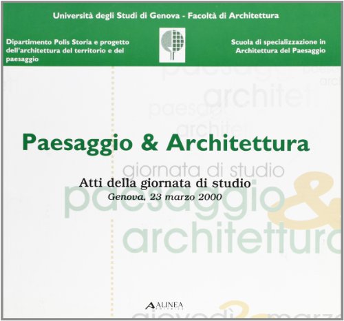 9788881255214: Paesaggio & architettura.