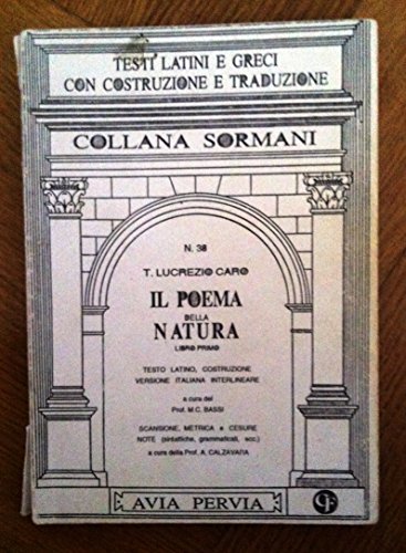 Beispielbild fr Il poema della natura. Libro 1 (Sormani.Classici latini) zum Verkauf von medimops