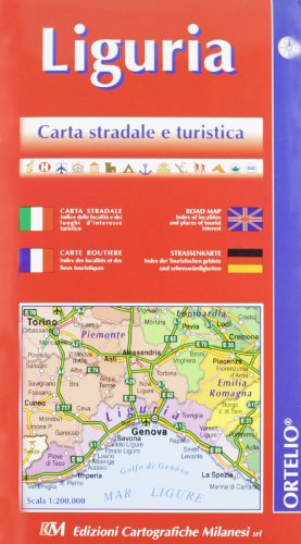 Beispielbild fr Liguria. Carta stradale della regione 1:200.000 zum Verkauf von WorldofBooks