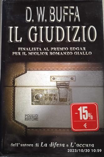 Imagen de archivo de Il giudizio. a la venta por Librairie Th  la page