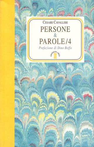 Persone e parole vol. 4 (9788881554270) by Unknown Author