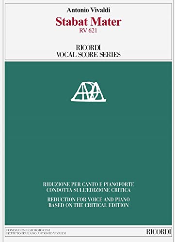 Stock image for Antonio Vivaldi: Stabat Mater RV 621: Vocal: Vocal Score for sale by Lakeside Books