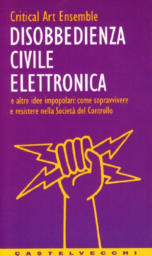 9788882100698: Disobbedienza civile elettronica e altre idee impopolari: come sopravvivere e resistere nella societ del controllo