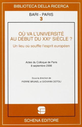 Imagen de archivo de O va l'universit au d but du XXIe si cle? Un lieu o souffle l'esprit europ en a la venta por LIVREAUTRESORSAS