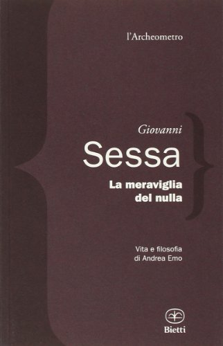 9788882483081: La meraviglia del nulla. Vita e filosofia di Andrea Emo