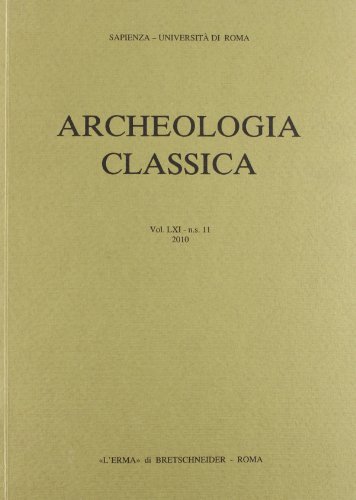 Imagen de archivo de Archeologia Classica 2010 vol61, ns 11 a la venta por ISD LLC