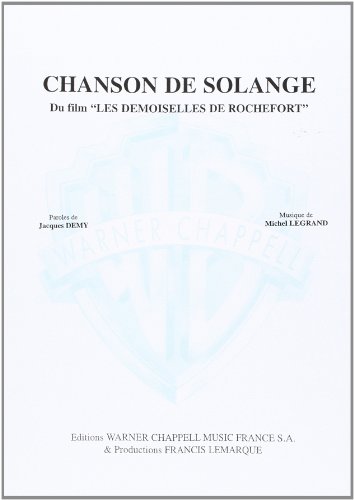 Beispielbild fr Michel Legrand, Chanson De SolangeVocal and Piano : Buch zum Verkauf von Smartbuy