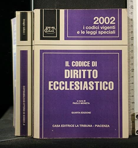 Il Codice di diritto ecclesiastico (I Codici vigenti e le leggi speciali) (Italian Edition) (9788882943233) by Italy