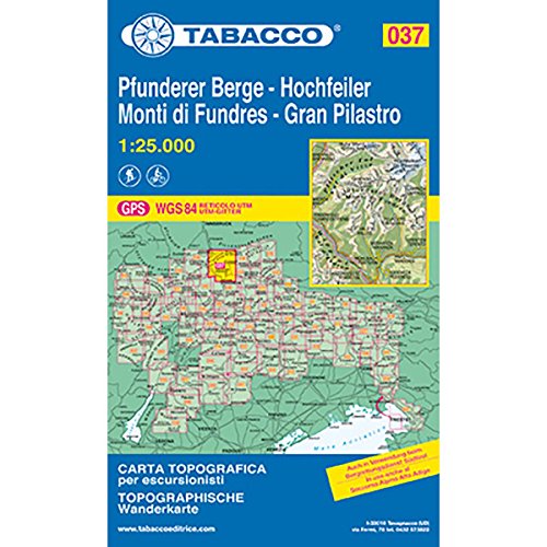 9788883150371: Gran Pilastro. Monti di Fundres 1:25.000: 037 (Carte topografiche per escursionisti)