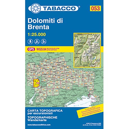 9788883150890: 053 Dolomiti De Brenta 1: 25.000 (Carte topografiche per escursionisti)